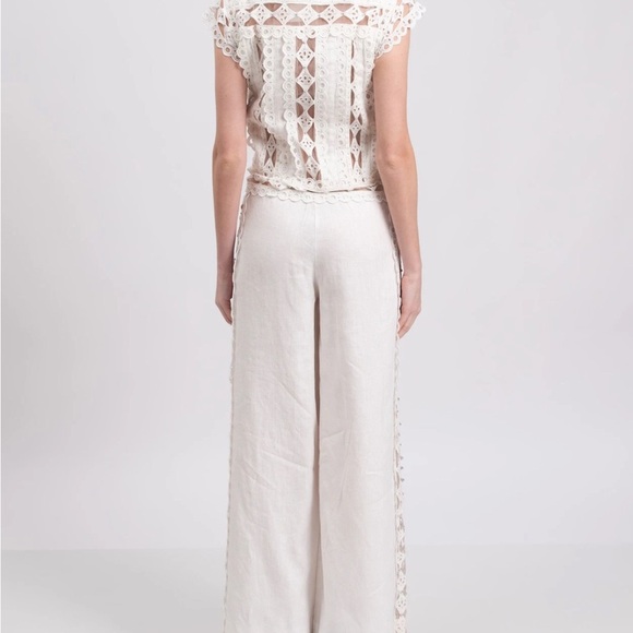 Zimmermann Moncur White Linen Jumpsuit - Picture 6 of 9